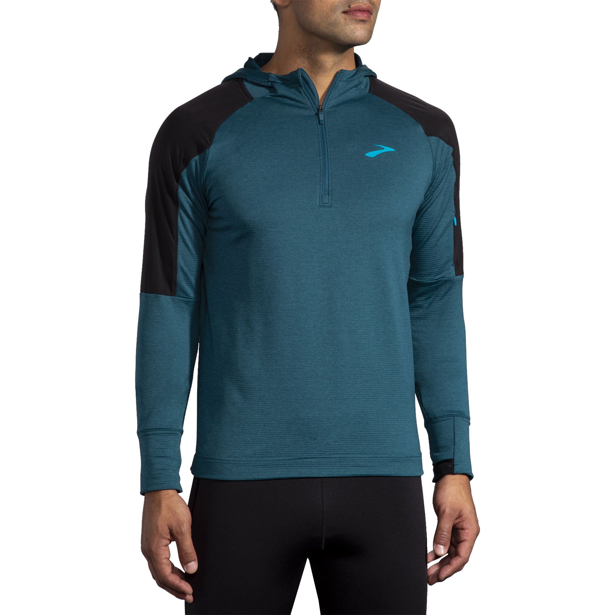 Brooks Notch Thermal Men's Running Hoodie - Lightweight Warm Winter Workout Jacket for Jogging & Outdoor Training - Perfect for Cold Weather Running and Gym Sessions