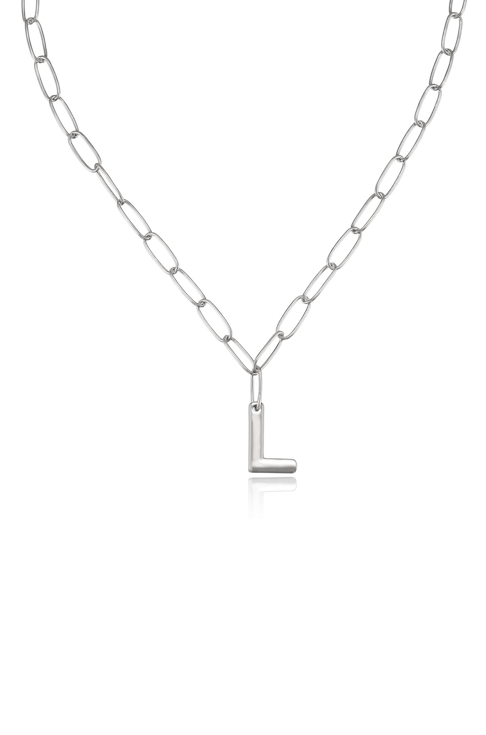 Personalized Initial Necklace with Paperclip Link - Custom Name Letter Jewelry for Women - Perfect Gift for Birthday, Anniversary & Everyday Wear