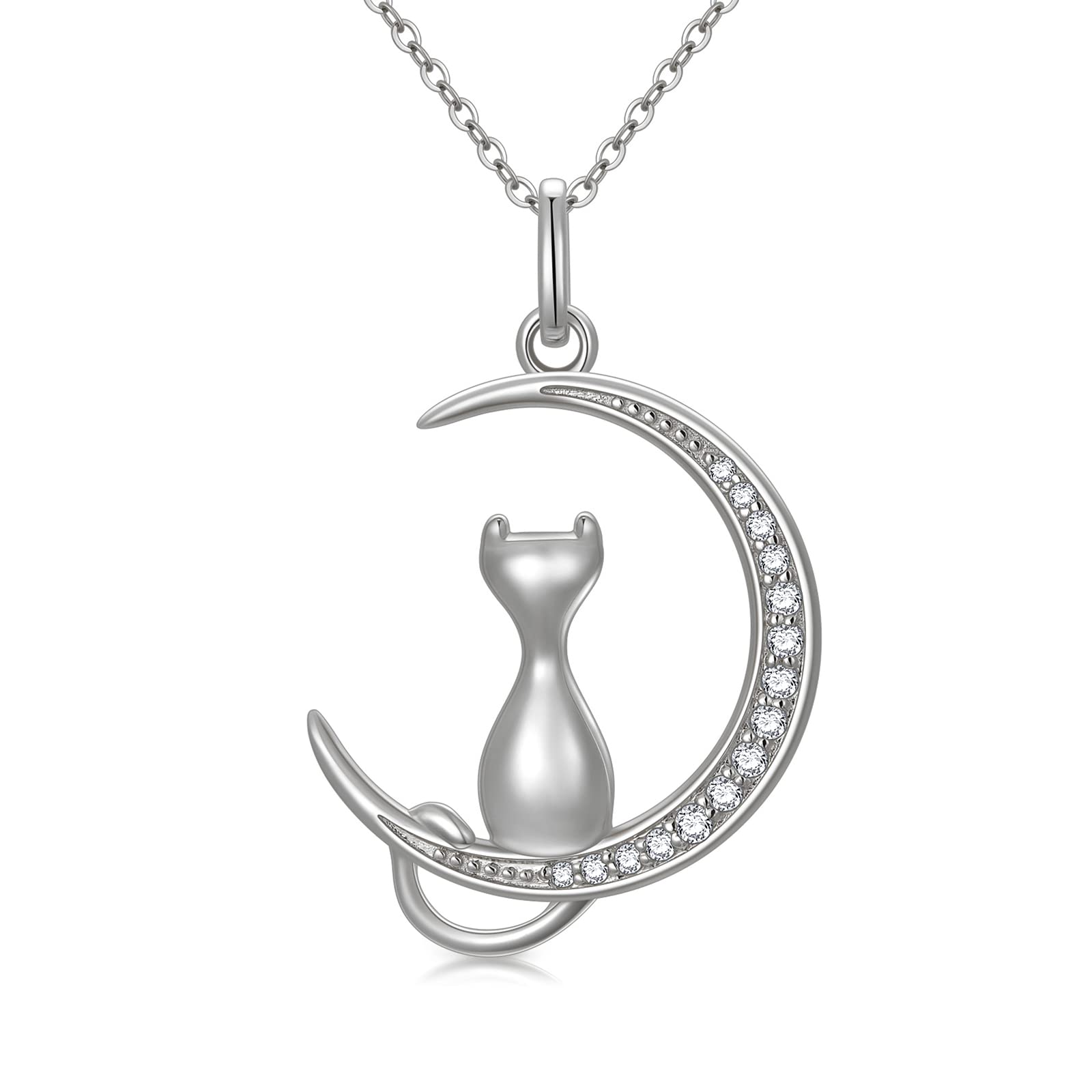 Natural Diamond Infinity Swirl Sterling Silver Heart Pendant Necklace - 18-20 Inch Love Jewelry Gift for Women, Mom, Wife | Perfect for Anniversaries, Valentine's Day & Special Occasions