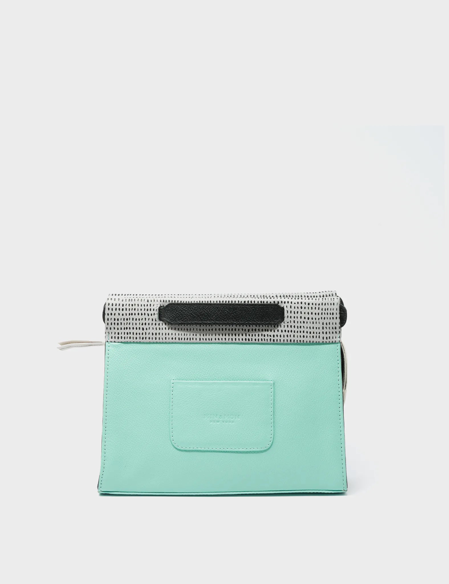 Vali Small Crossbody Bag - Oceanic Green & Black Genuine Leather with Hairy Harold Print | Stylish & Durable for Everyday Use, Travel & Casual Outings