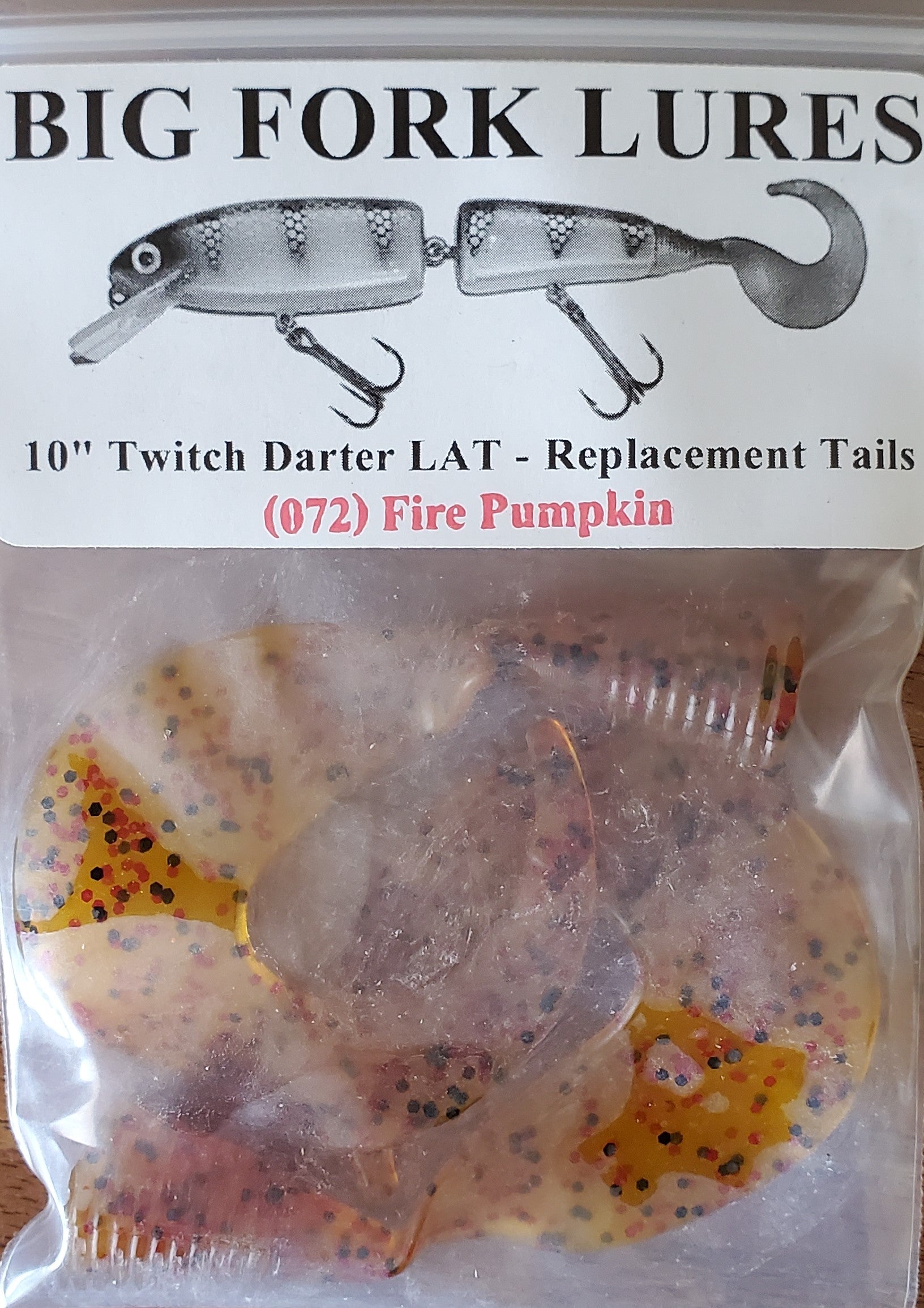 Big Fork Twitch Darter LAT Replacement Tails - Premium Fishing Lure Accessories for Bass, Walleye & Pike - Perfect for Freshwater & Saltwater Angling
