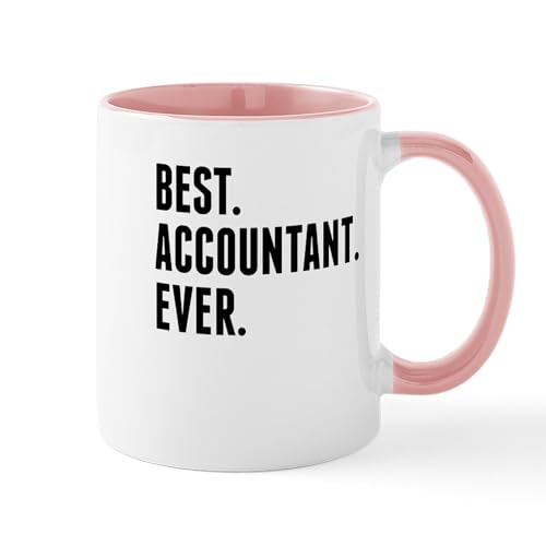 White/Pink Inside - Best Accountant Ever Mugs