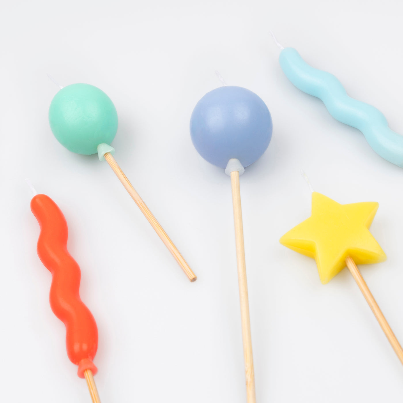 Balloon Candles - Decorative Birthday Party Candles for Cake Toppers, Wedding & Baby Showers - Perfect for Celebrations & Special Events