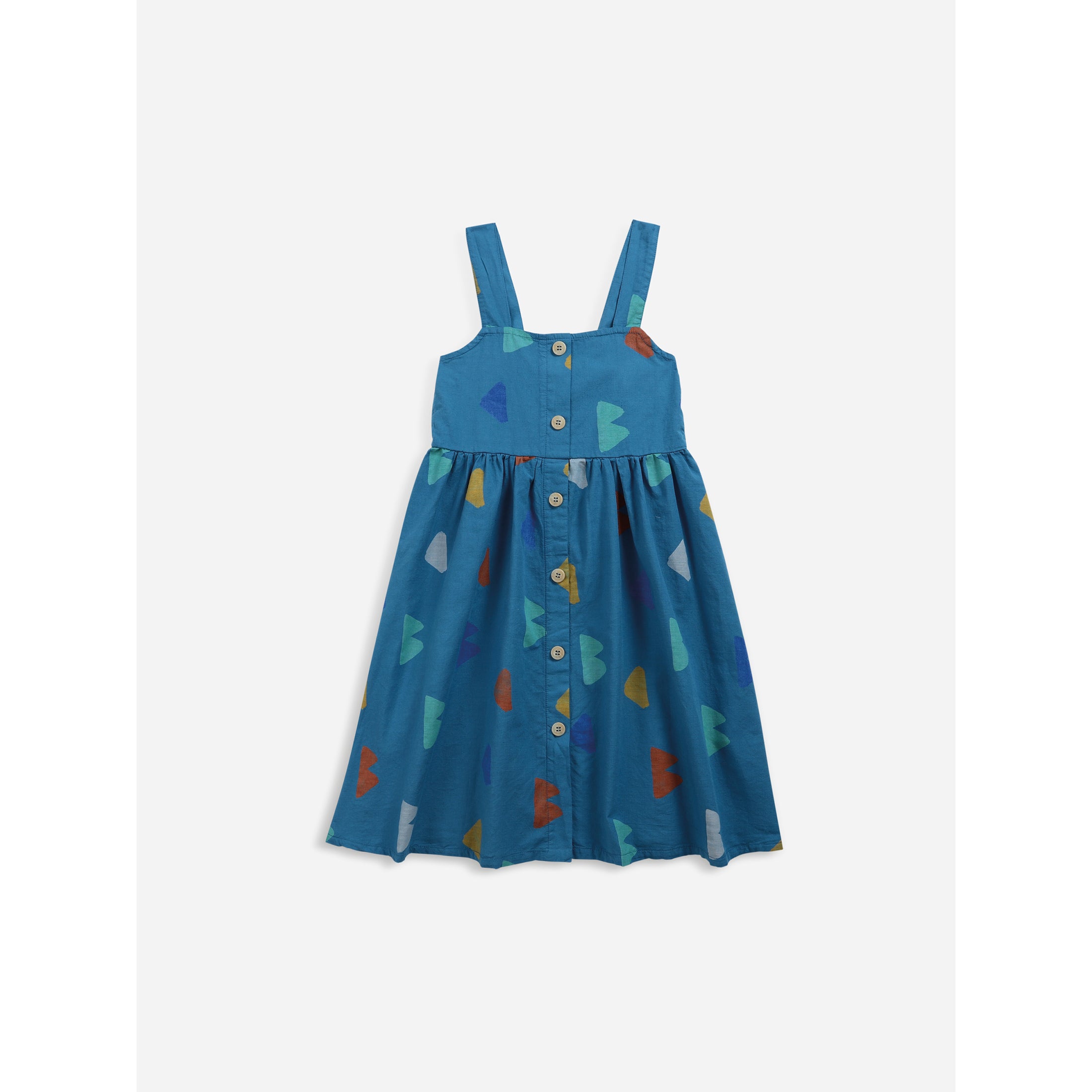 Bobo Choses B.C. All Over Woven Dress for Girls - Soft Cotton Summer Dress with Floral Print - Perfect for Playdates, Beach Outings & Special Occasions