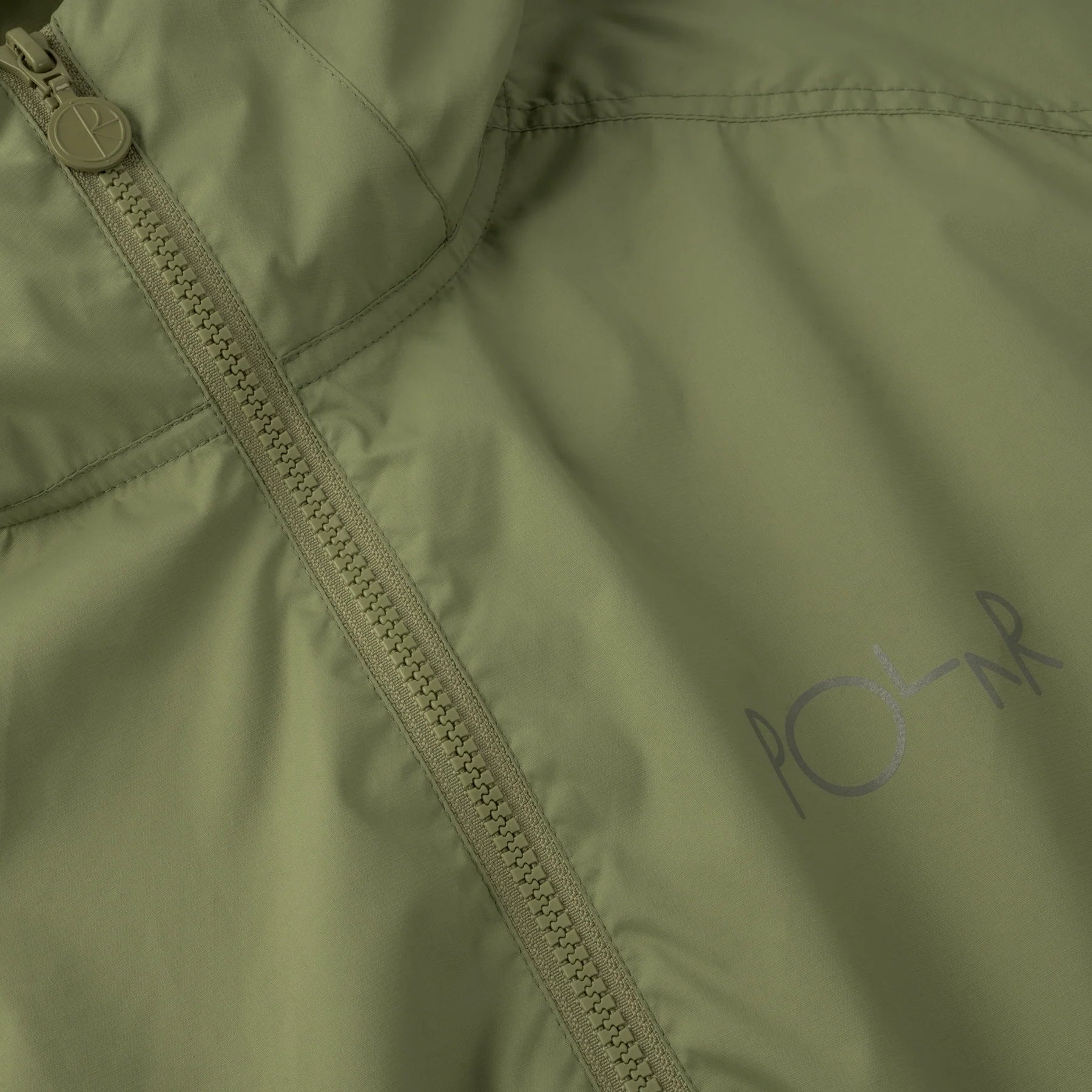 Polar Packable Anorak Jacket - Lightweight Water-Resistant Windbreaker for Hiking & Outdoor Adventures (Dirty Green)