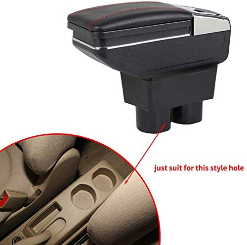 2005-2014 Nissan Tiida Car Center Console Armrest Storage Box with Cup Holder & Removable Ashtray - Longzhimei Auto Accessories for Comfort & Organization - Perfect for Road Trips, Commuting & Daily Driving