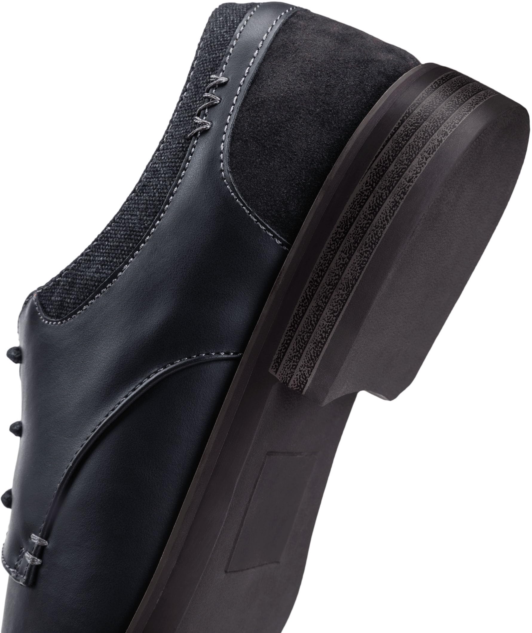 Jousen Men's Retro Plain Toe Oxford Dress Shoes - Business Casual Formal Shoes for Work & Office | Comfortable & Stylish Men's Dress Footwear for Weddings, Parties & Professional Events