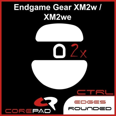 Corepad Skatez CTRL Mouse Feet for Endgame Gear XM2w & XM2we - Ultra Smooth Gliding Gaming Mouse Skates for Esports & FPS Gaming