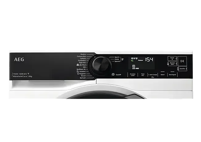 AEG 7000 Series 8kg Heat Pump Dryer - Energy Efficient Tumble Dryer with Clearance Line T738A4OBC/B - Perfect for Large Families & Eco-Friendly Laundry Rooms