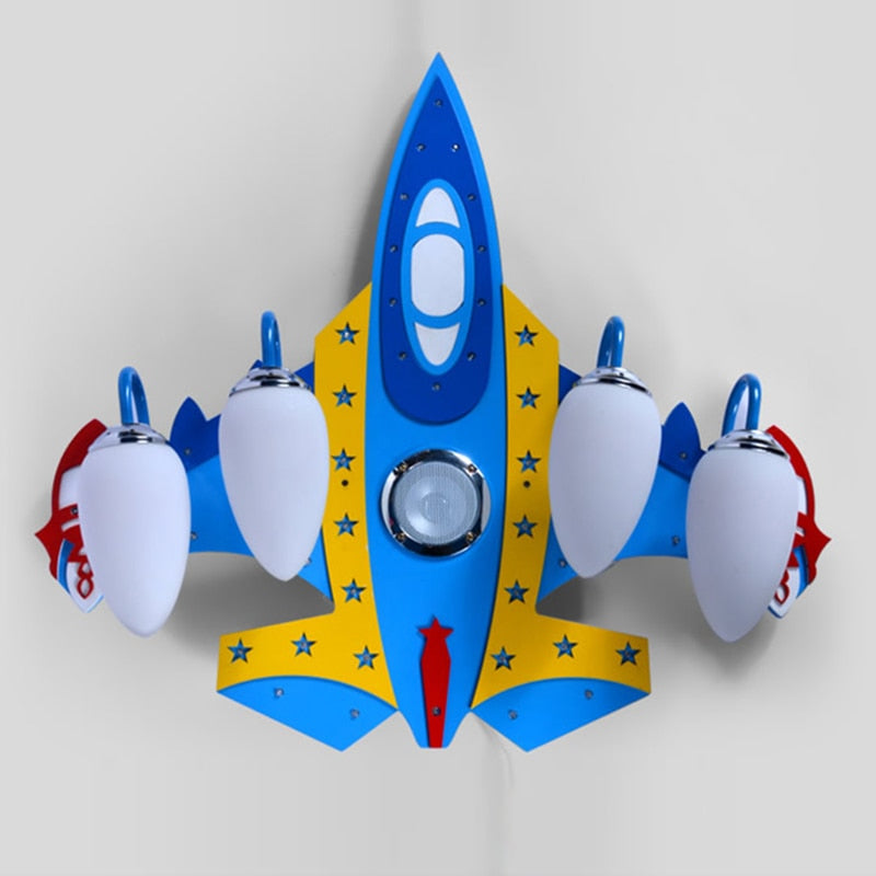 Stylish Airplane Chandelier Lighting Fixture - Modern Ceiling Light for Kids Room & Nursery Decor - Perfect for Aviation Themed Bedrooms & Playrooms