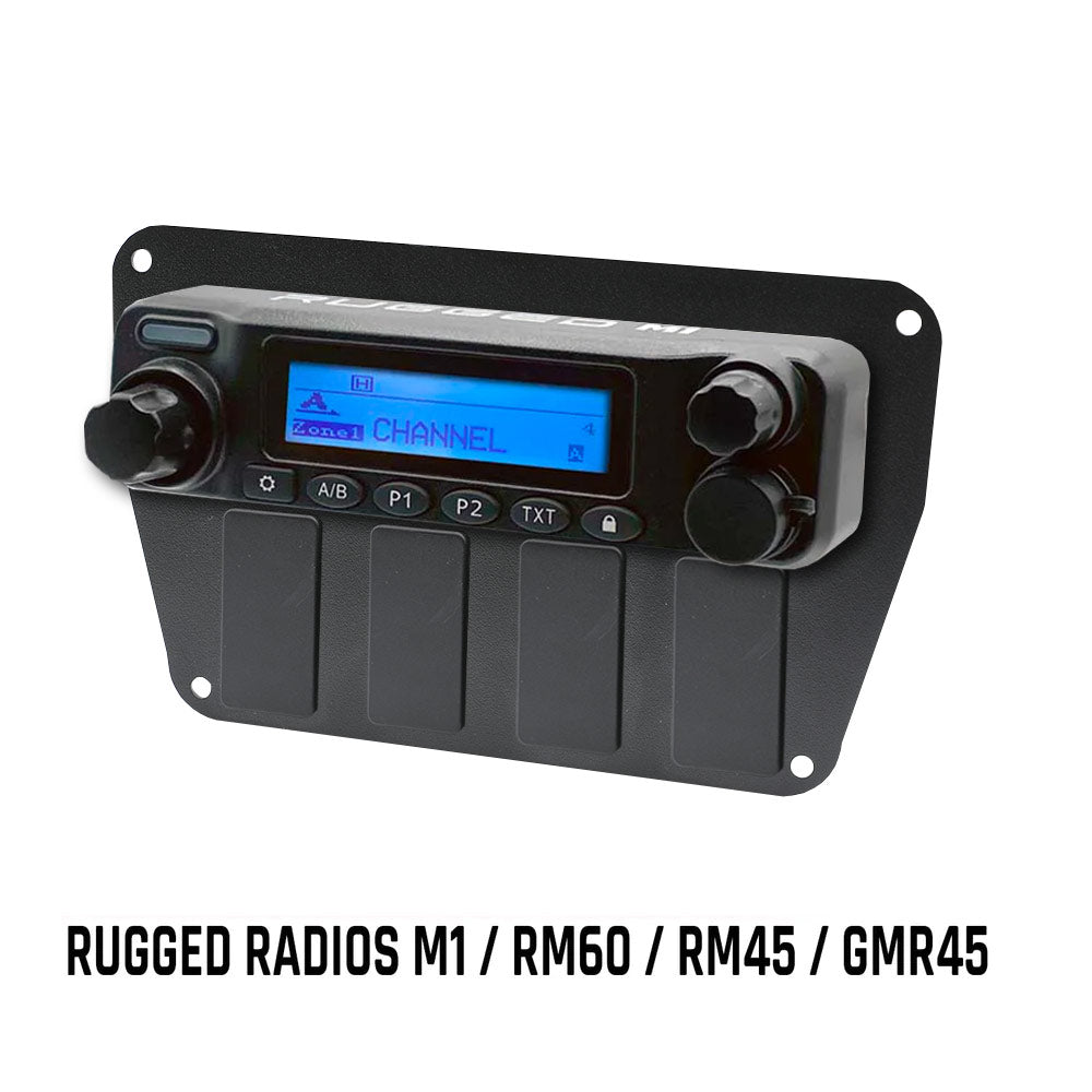 Multi Mount Insert & Standalone Mount for Rugged Radios with Rocker Switches - Perfect for Emergency Services, Outdoor Adventures & Industrial Use