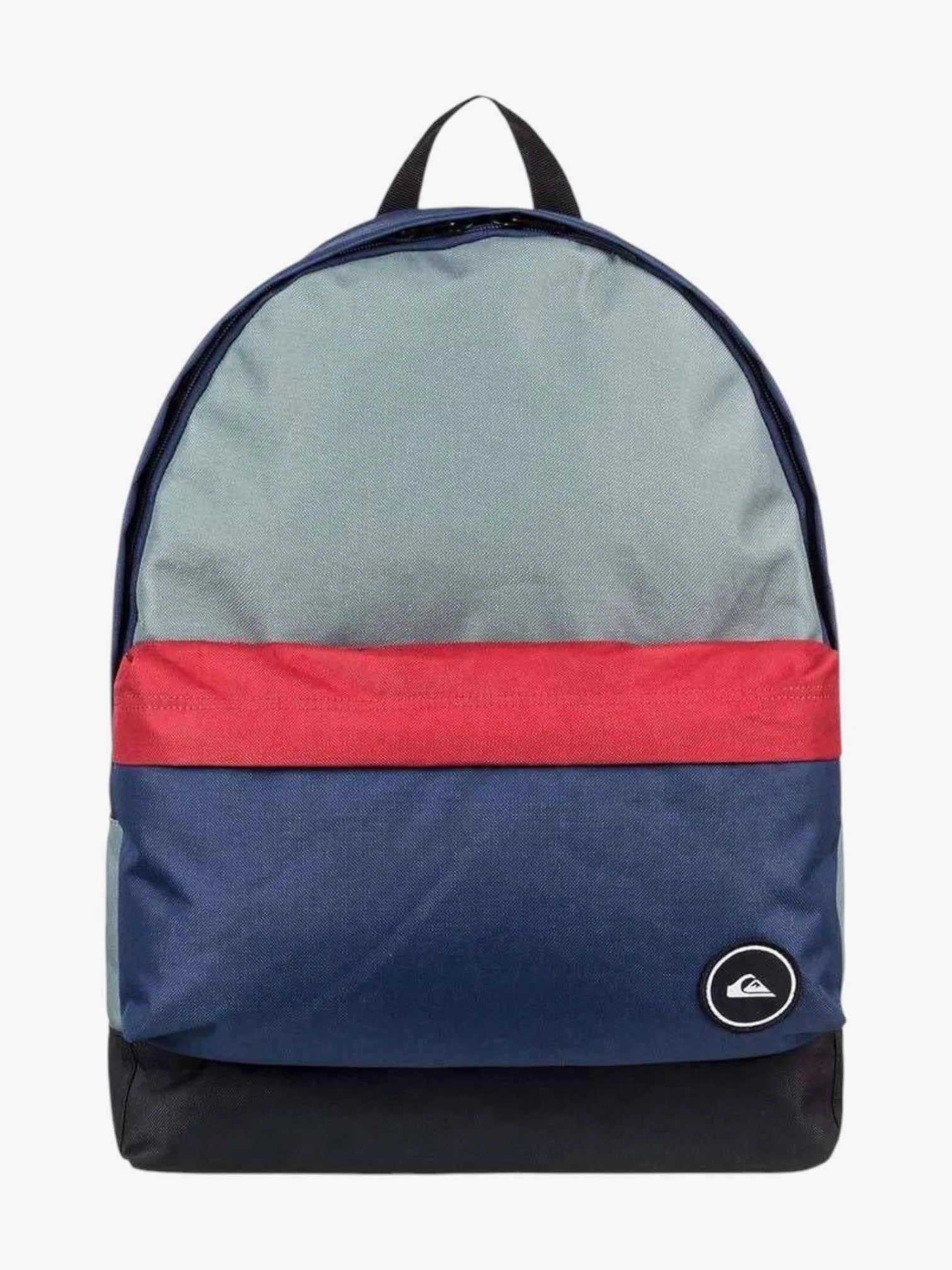 Quiksilver Everyday Poster Backpack - Durable & Stylish Red, Gray & Blue Laptop Bag for School, Work & Travel | Perfect for Students, Professionals & Outdoor Adventures