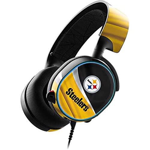 Official NFL Pittsburgh Steelers Gaming Headset Skin - SteelSeries Arctis 3 Compatible Decal Sticker | Perfect for Gaming Setups, Sports Fan Rooms & Headset Protection