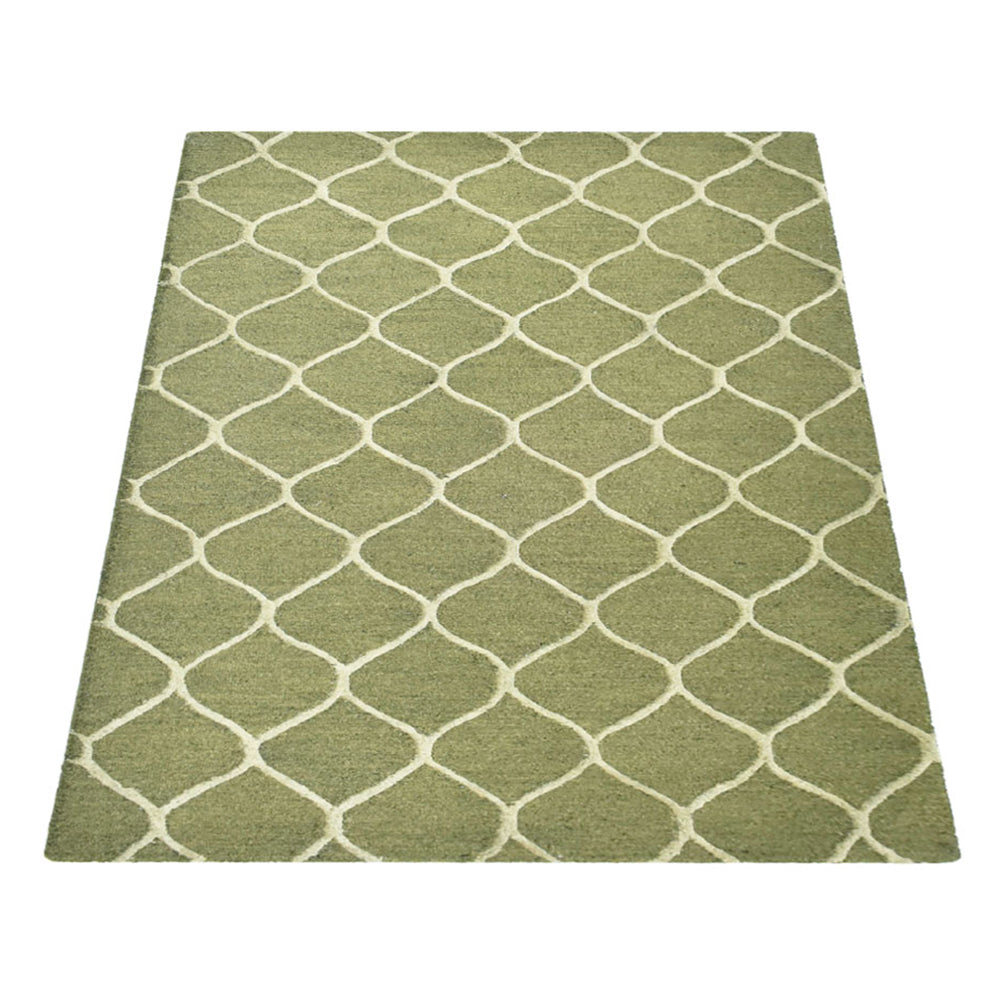 Hand Tufted Wool Area Rug - Soft & Durable Non-Slip Living Room Carpet - Perfect for Bedroom, Nursery, or Home Office Decor