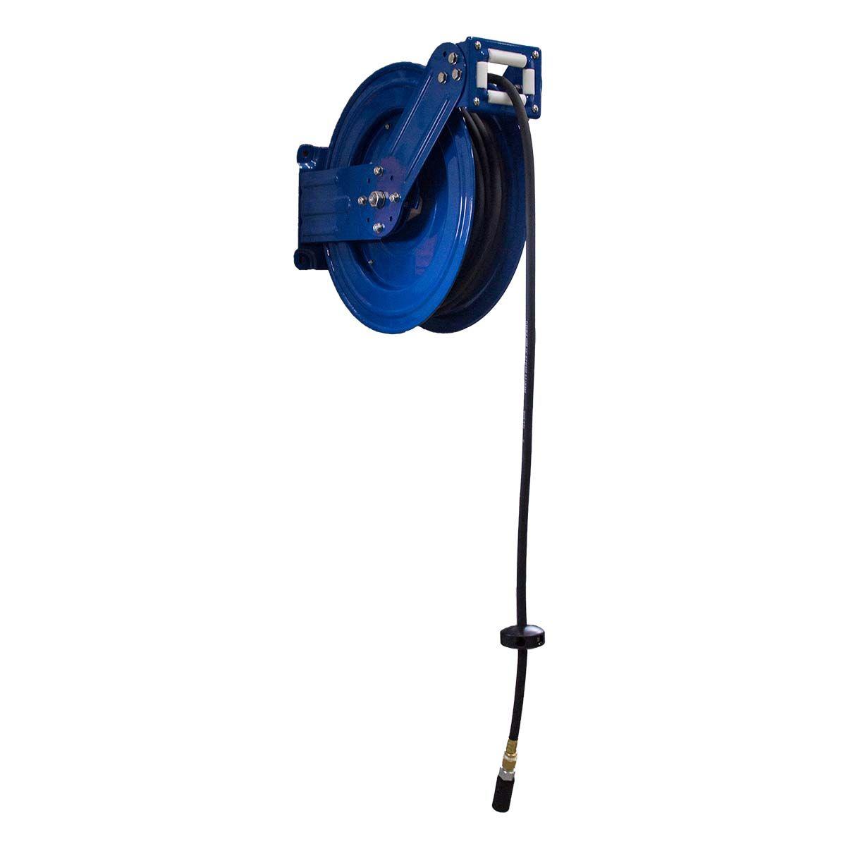 RAPIDAIR 1/2 Inch Heavy Duty Air Hose Reel with Dual Arm - Retractable Air Compressor Hose for Garage, Workshop & Industrial Use