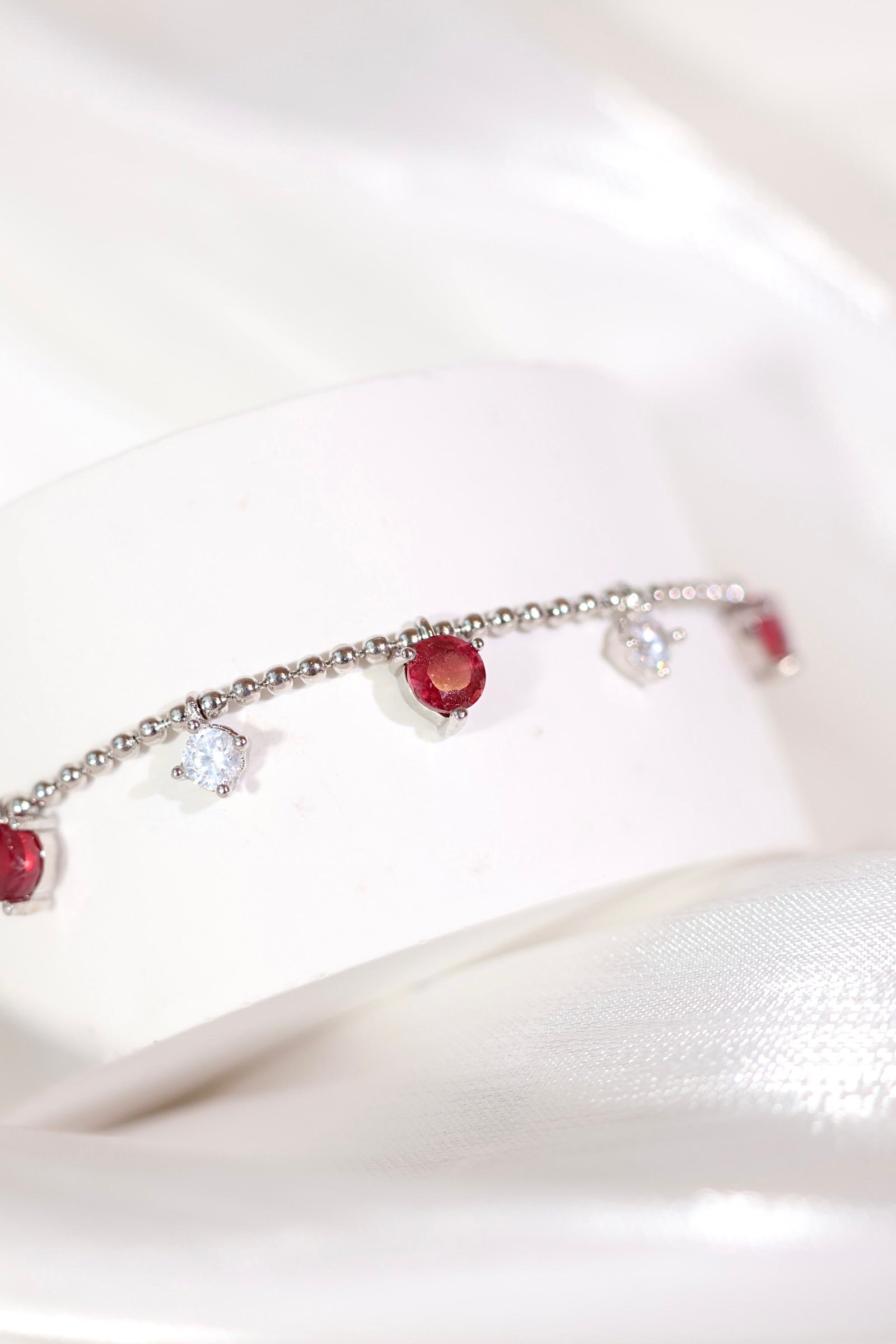 12-Piece Ruby Bracelet Set for Women - Elegant Gemstone Jewelry for Gifts, Parties & Special Occasions