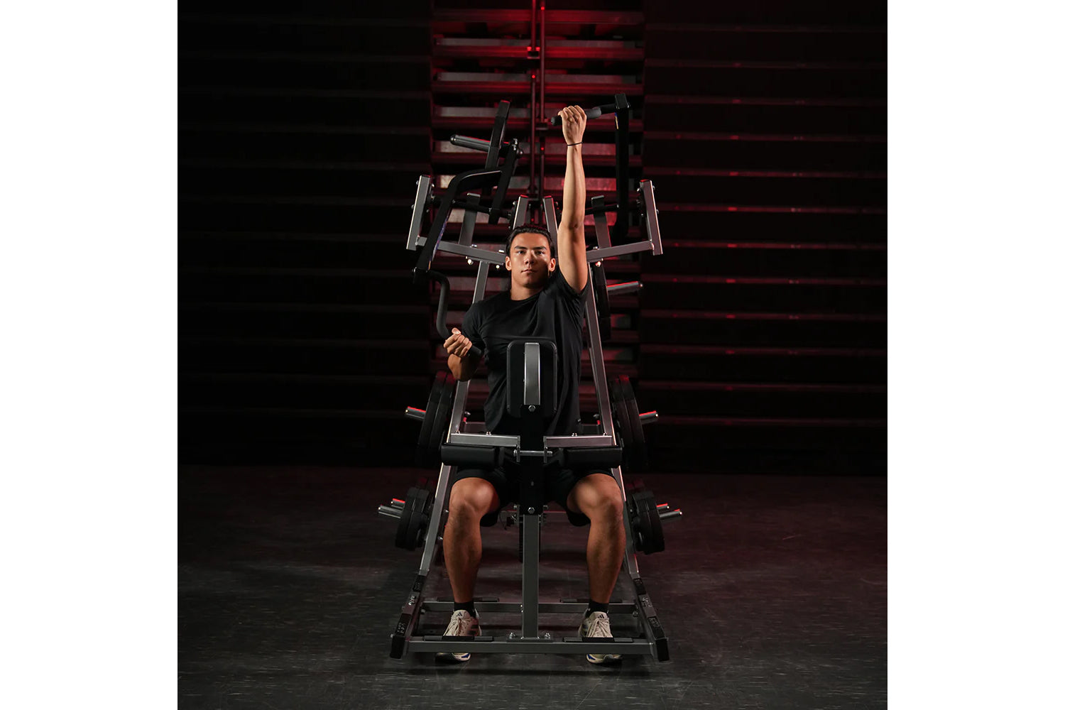 Hammer Strength Plate Loaded Iso-Lateral Front Lat Pulldown Machine - Professional Gym Equipment for Back Workouts & Strength Training - Perfect for Home Gyms & Commercial Fitness Centers