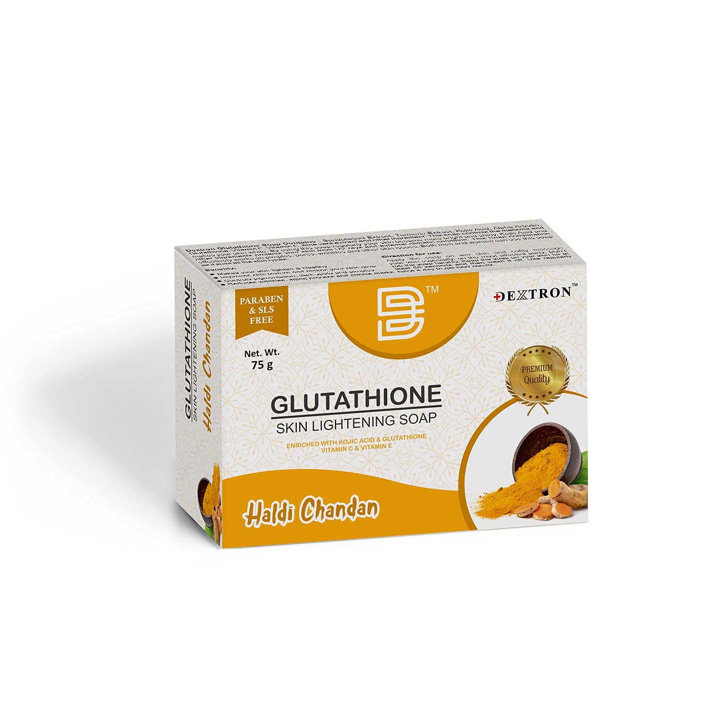Dextron Glutathione Soap - Skin Whitening & Brightening Bar for Face & Body - Natural Glow & Even Skin Tone - Perfect for Daily Skincare Routine & Hyperpigmentation Treatment