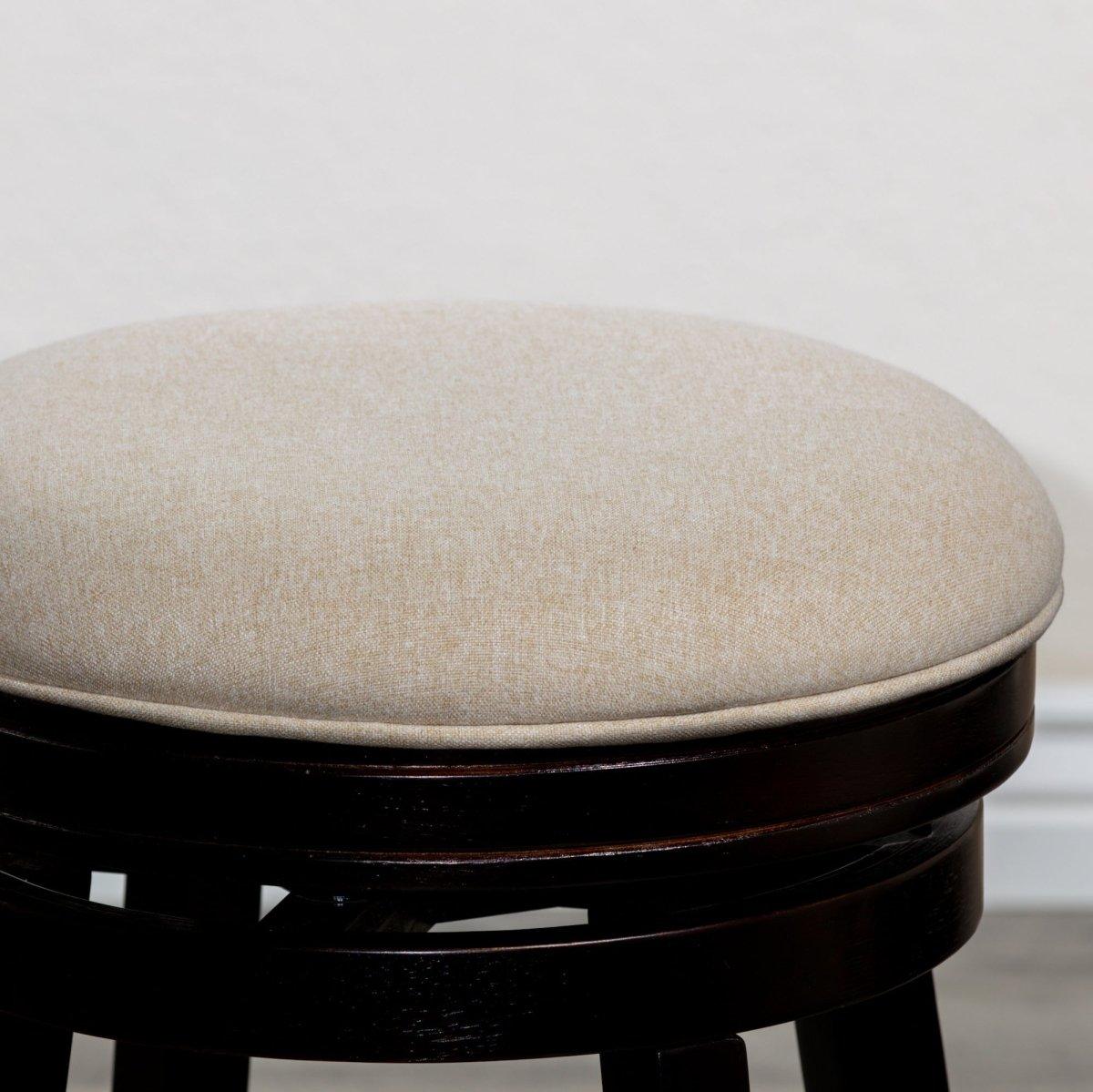Premium Backless Fabric Swivel Stool - 24