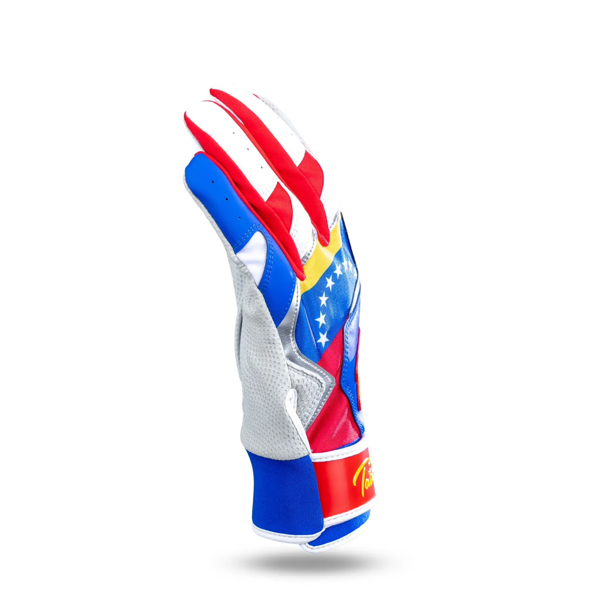 Venezuelan Flag Baseball Batting Gloves - Breathable & Grip-Enhanced for Baseball, Softball & Training - Perfect for Games, Practice & Sports Enthusiasts