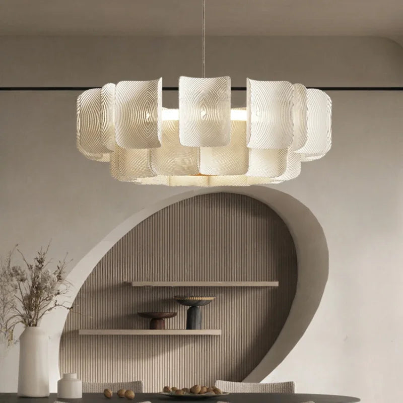 Modern Acrylic Chandelier - Elegant LED Ceiling Light Fixture for Dining Room, Bedroom & Living Room | Energy Saving Contemporary Lighting for Home Decor