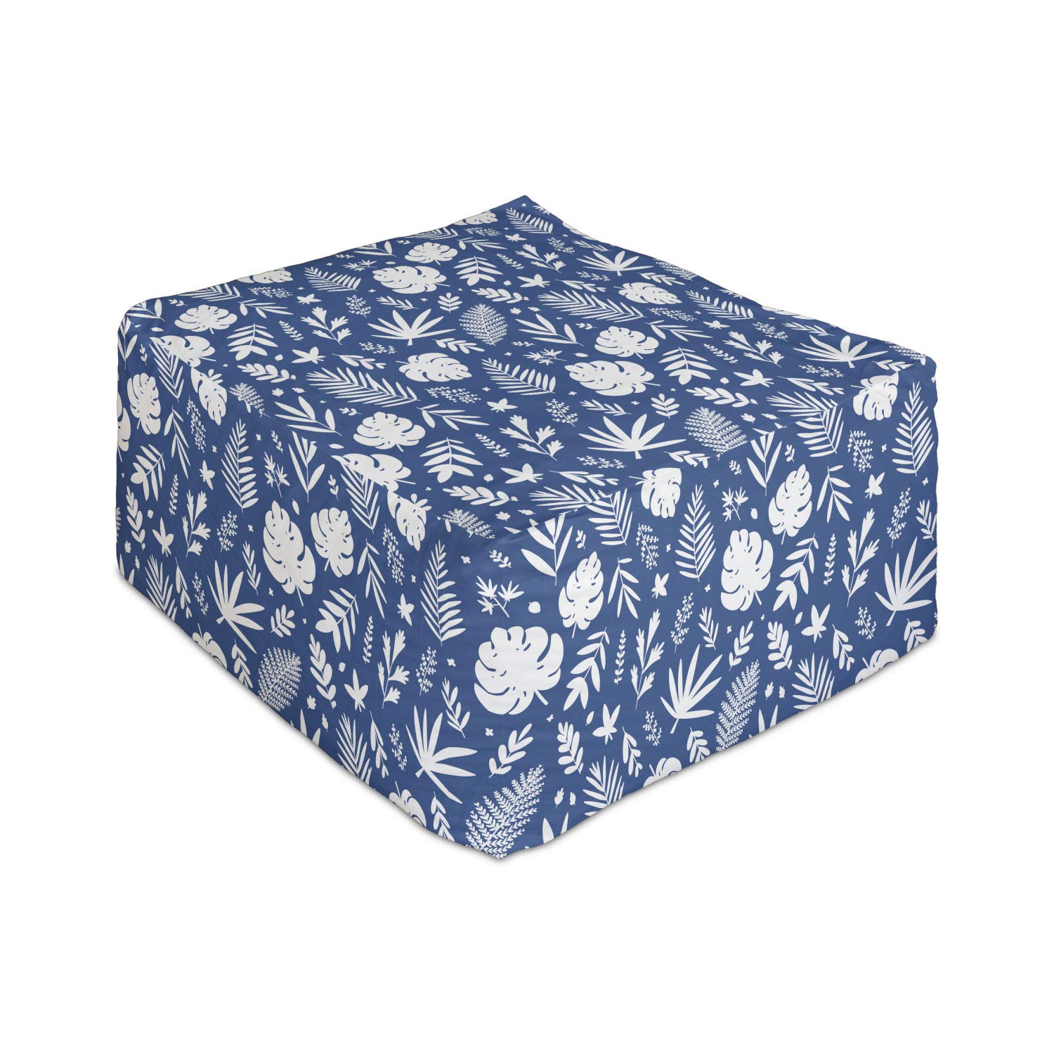 Ambesonne Floral Forest Rectangle Pouf - 25