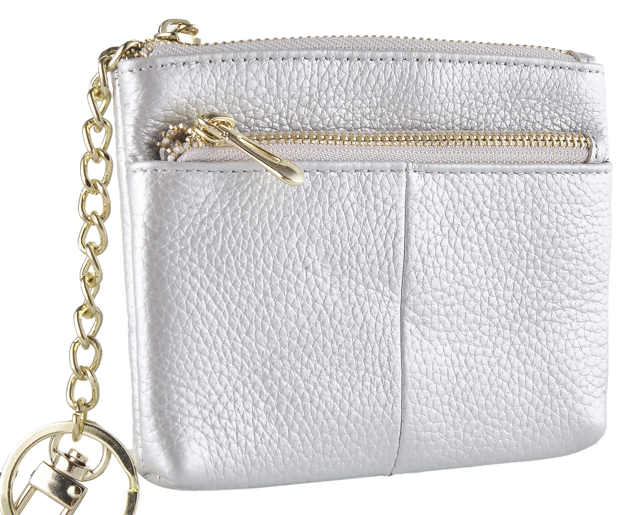 Beurlike Women's RFID Blocking Coin Purse - Small Leather Card Holder & Keychain Wallet for Credit Cards, Cash, and Change | Perfect for Travel, Shopping, and Everyday Use