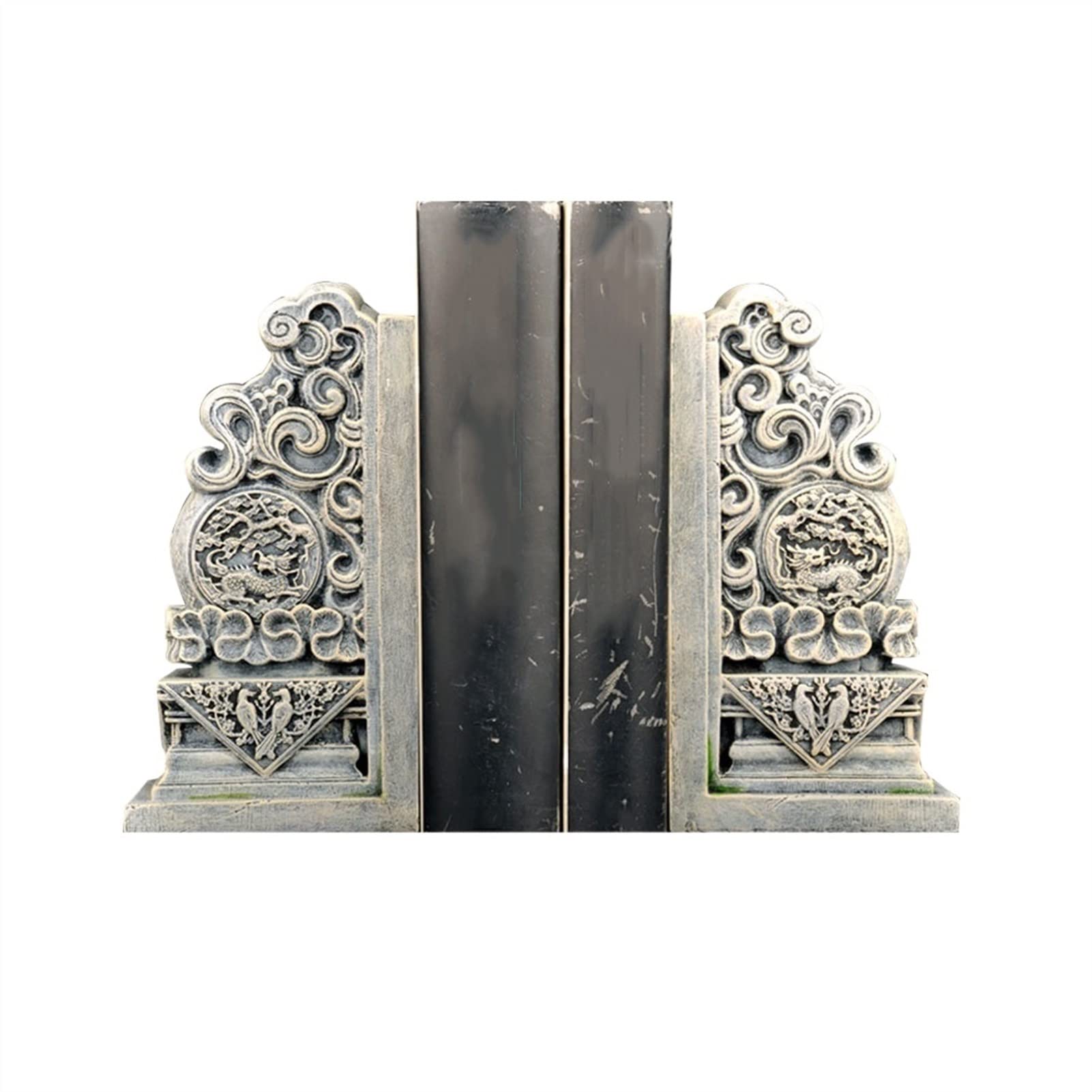 Vintage Bookends for Heavy Books - Decorative Office & Study Desktop Book Holder - Perfect for Home Library, Office Desk, and Bookshelf Organization
