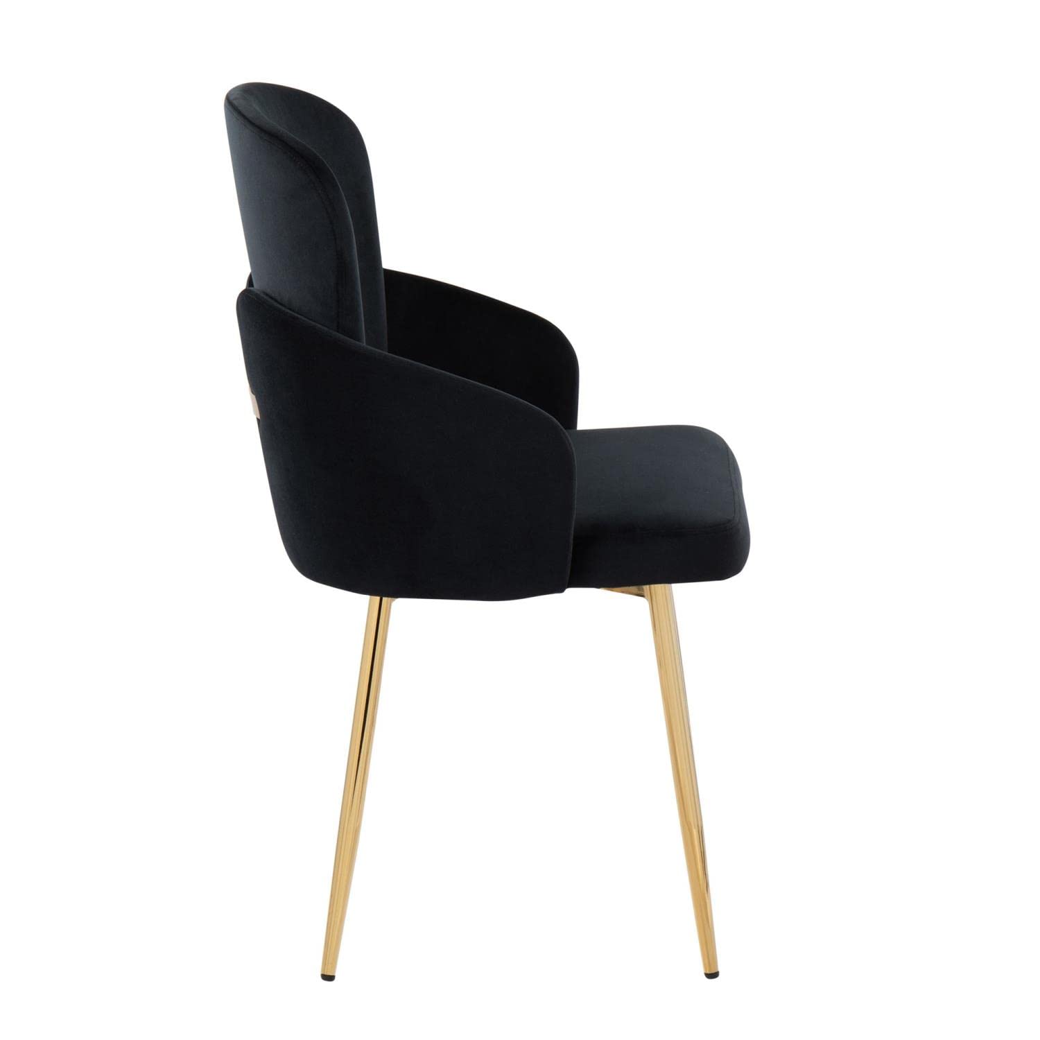 LumiSource Dahlia Upholstered Dining Chairs Set of 2 - Modern Kitchen Chairs for Dining Table - Comfortable Contemporary Seating for Home, Restaurant & Office Use