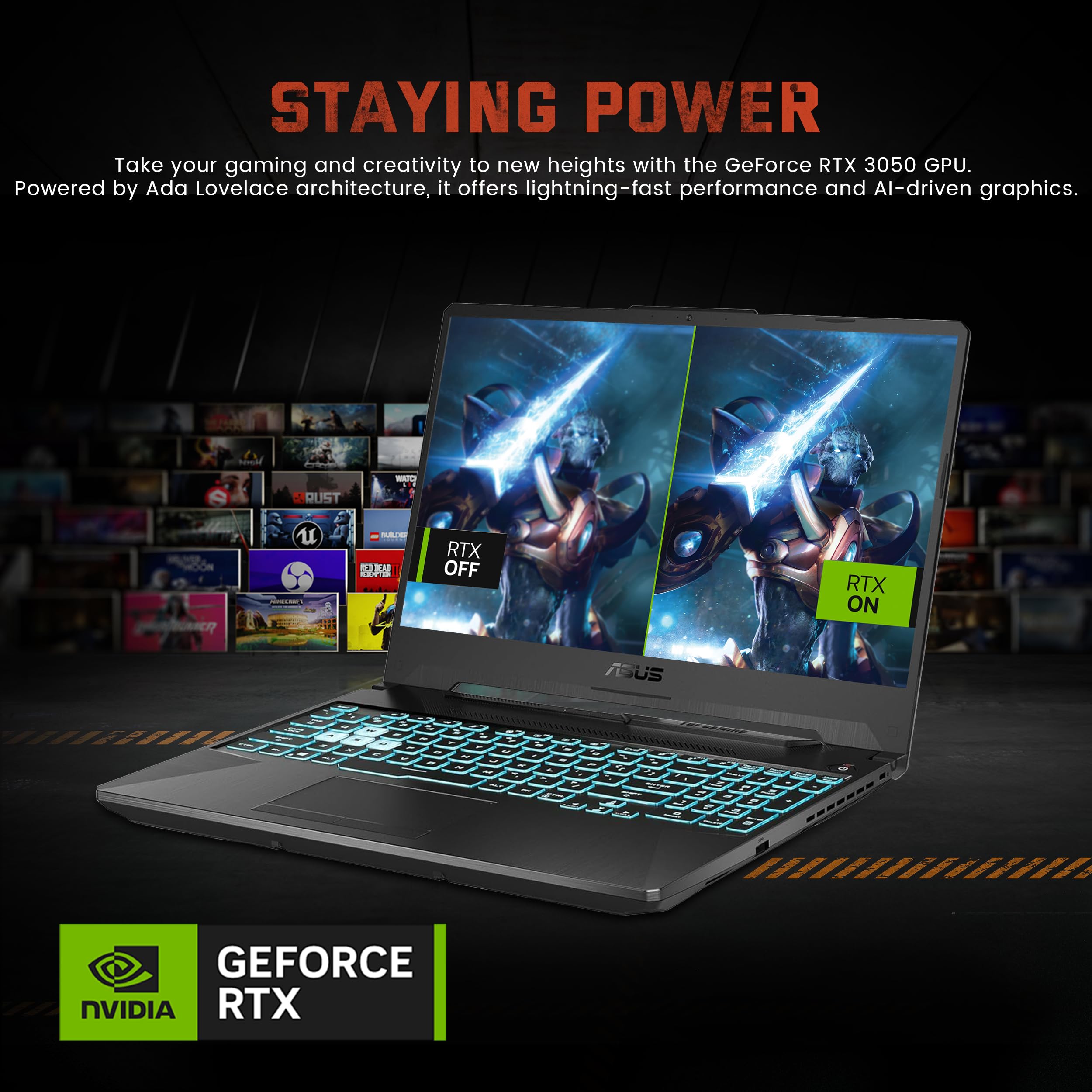 ASUS TUF A15 Gaming Laptop - Ryzen 7, RTX 3050, 144Hz for Pro Gaming & Work