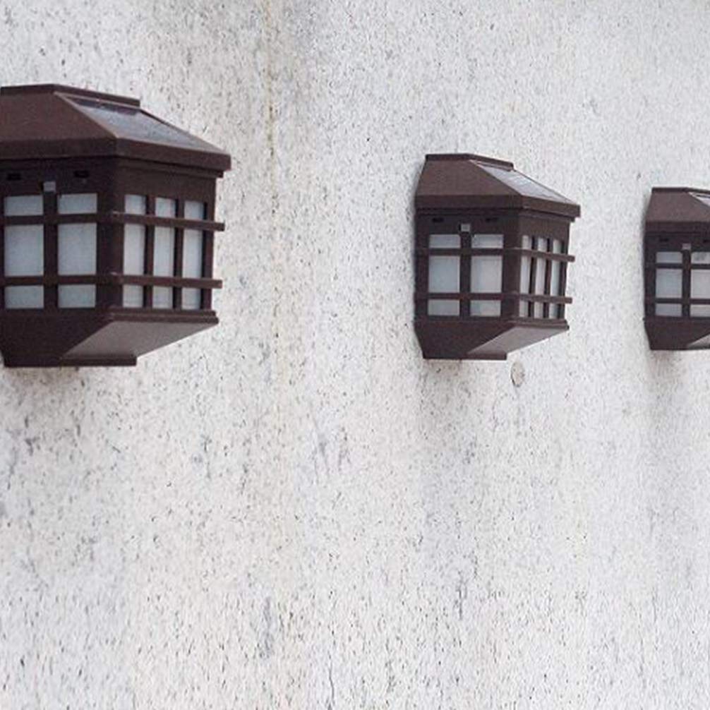 Solar Wall Lights 4-Pack - Outdoor Solar Powered Landscape & Fence Lighting for Garden, Stairs, Pathways