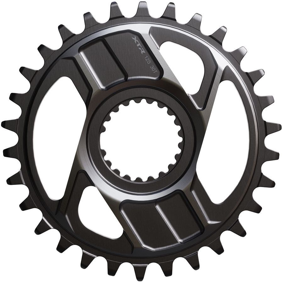 Shimano XTR SM CRM96 1x Direct Mount Chainring 30t - Compatible with M9200 & M9220 Cranks, 12 Speed HG+ Chain - Dark Gray - Perfect for Mountain Biking & High-Performance Cycling