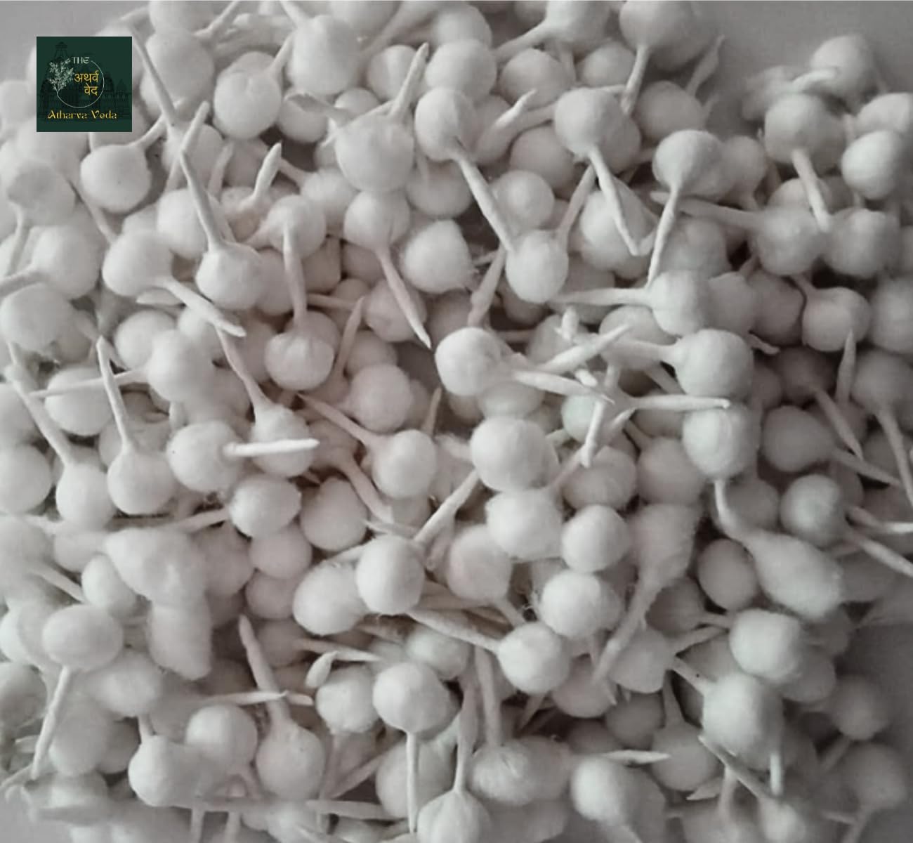 450+ Softest White Cotton Wicks for Pooja & Diya - Herbal Fragrance | Premium Round Cotton Wicks (Safed Rui Ki Bati) for Hindu Rituals, Prayer Lamps & Spiritual Ceremonies | Perfect for Daily Worship, Diwali & Temple Use