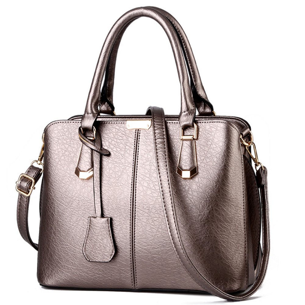 Stylish Women's Leather Satchel Handbag - Top Handle Tote Purse with Shoulder Strap for Work, Travel & Everyday Use