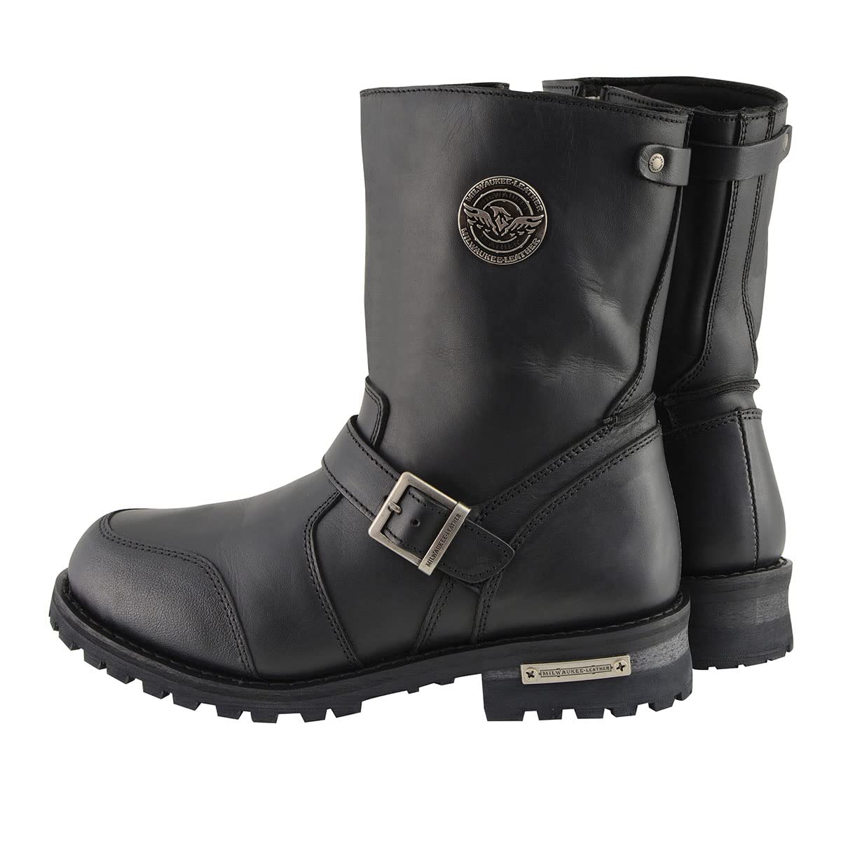 Milwaukee Leather Men's Premium Classic Engineer Motorcycle Boots - Durable Leather Riding Boots for Men - Perfect for Motorcycle Enthusiasts & Long-Distance Rides
