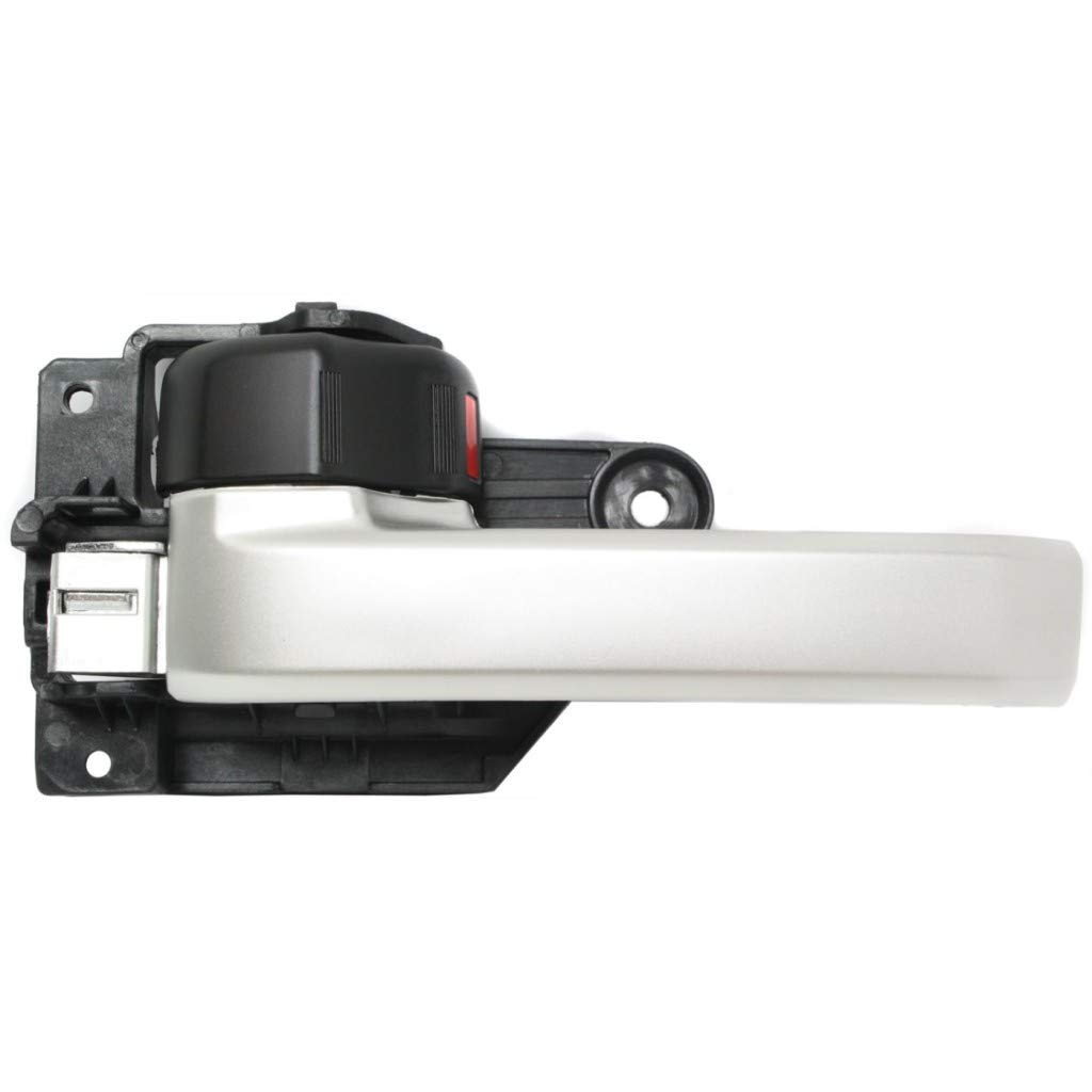 Toyota Tundra Interior Door Handle Front & Rear Driver Side Silver Lever (2007-2018) with Door Lock Button - Compatible with All Submodels | Replacement Part for Car Door Repair & Upgrade