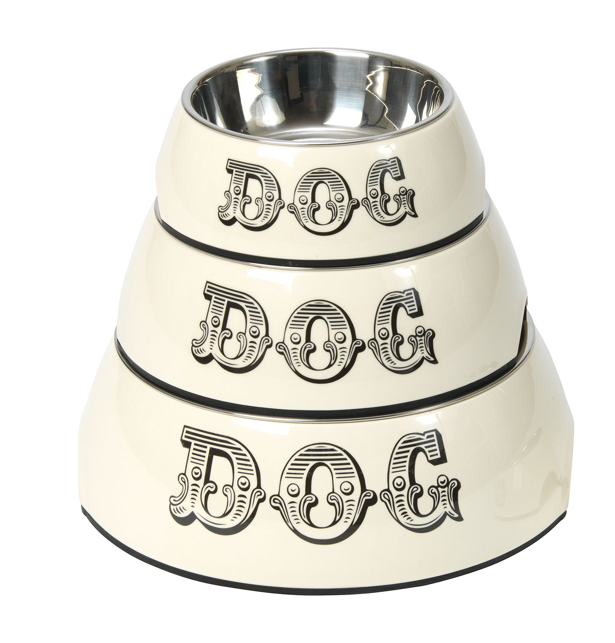 Country Kitchen X-Large Cream Ceramic Dog Bowl - Rustic Pet Food Dish for Large Breed Dogs - Perfect for Farmhouse Style Kitchens & Outdoor Dining Areas
