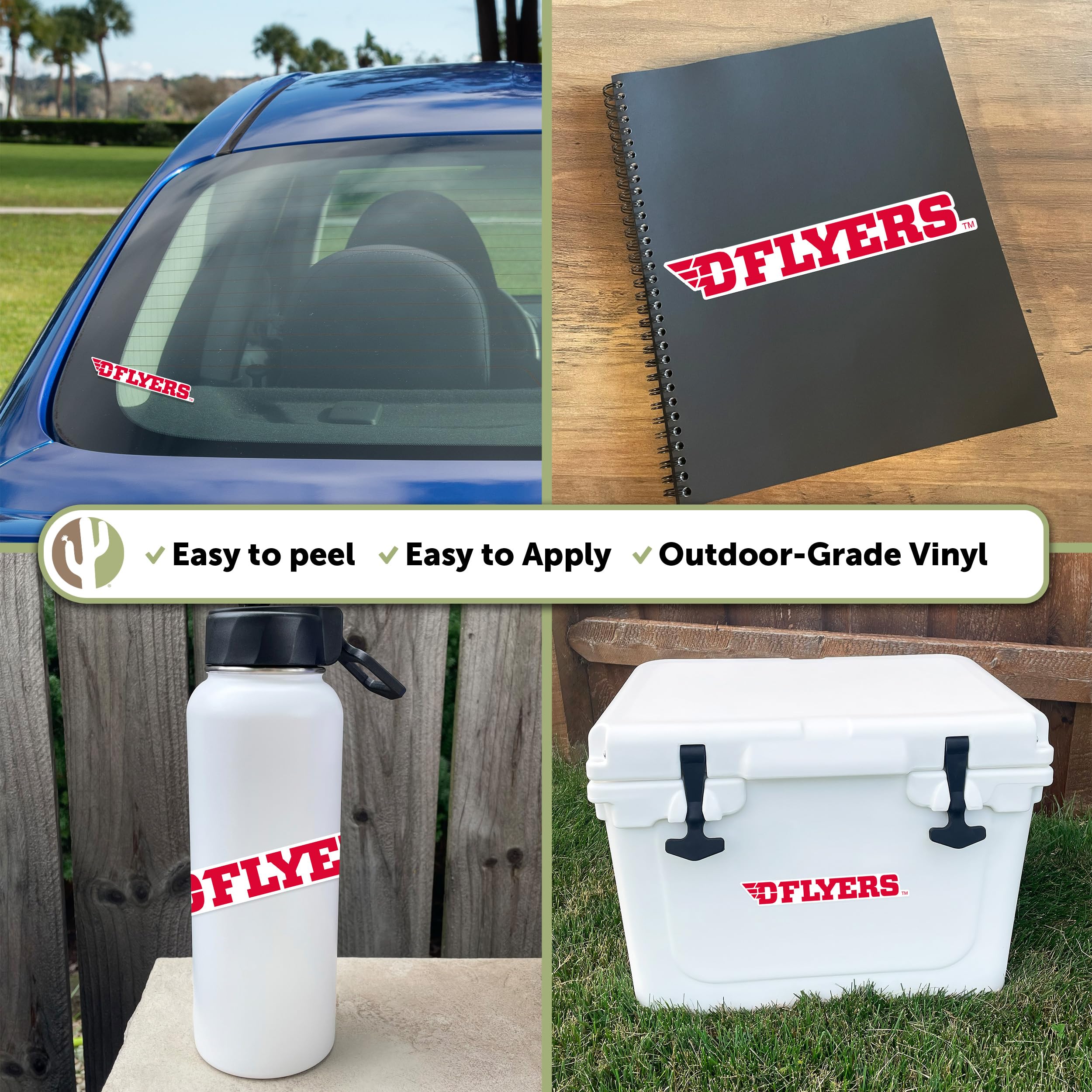 University of Dayton UD Desert Cactus Vinyl Decal Sticker - Waterproof Laptop, Water Bottle, Car, Scrapbook Decor - Perfect for College Students, Alumni Gifts & School Spirit Accessories