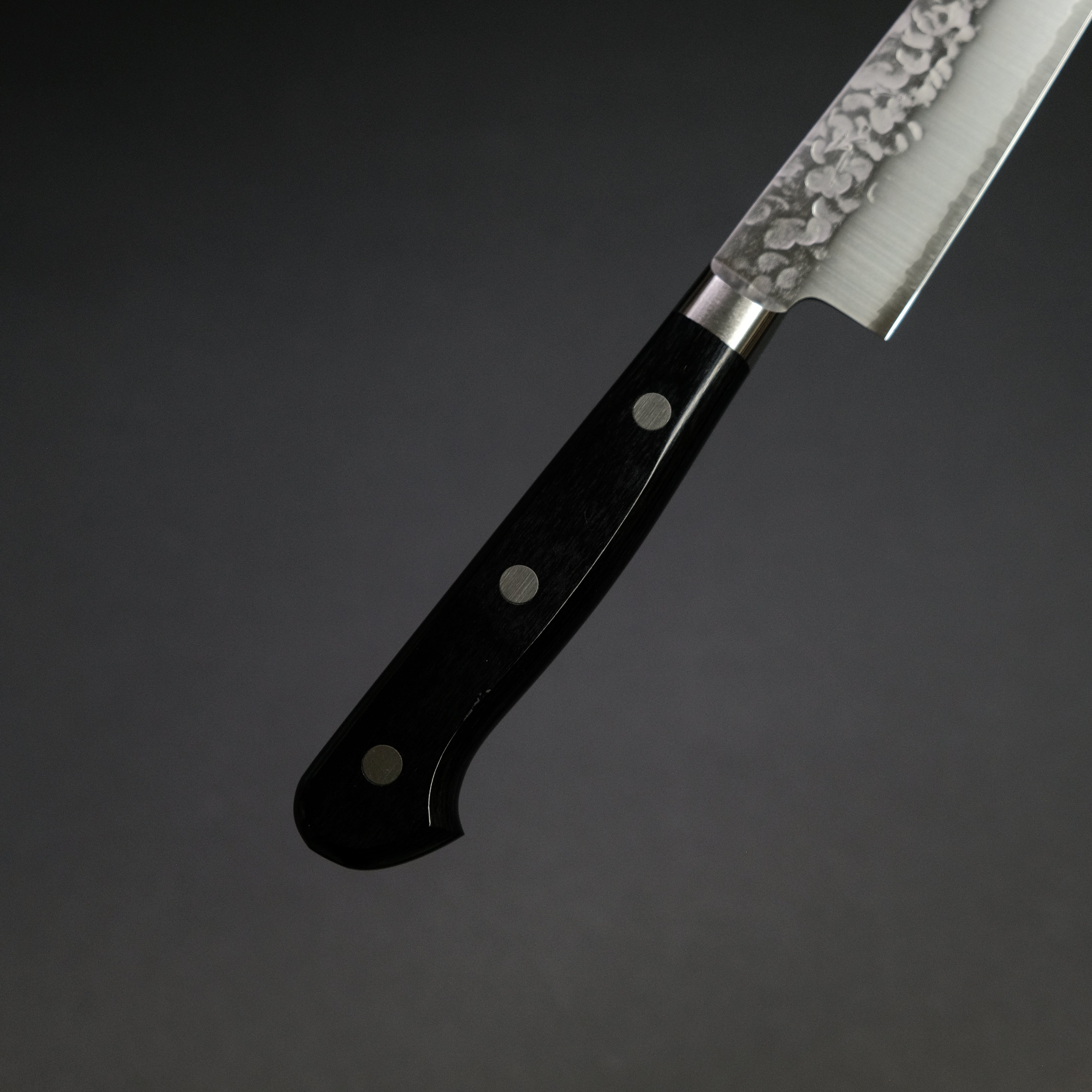 Hitohira T10 Tsuchime Petty Knife 150mm - High Carbon Steel Blade with Pakka Wood Handle - Perfect for Slicing, Peeling & Precision Kitchen Tasks