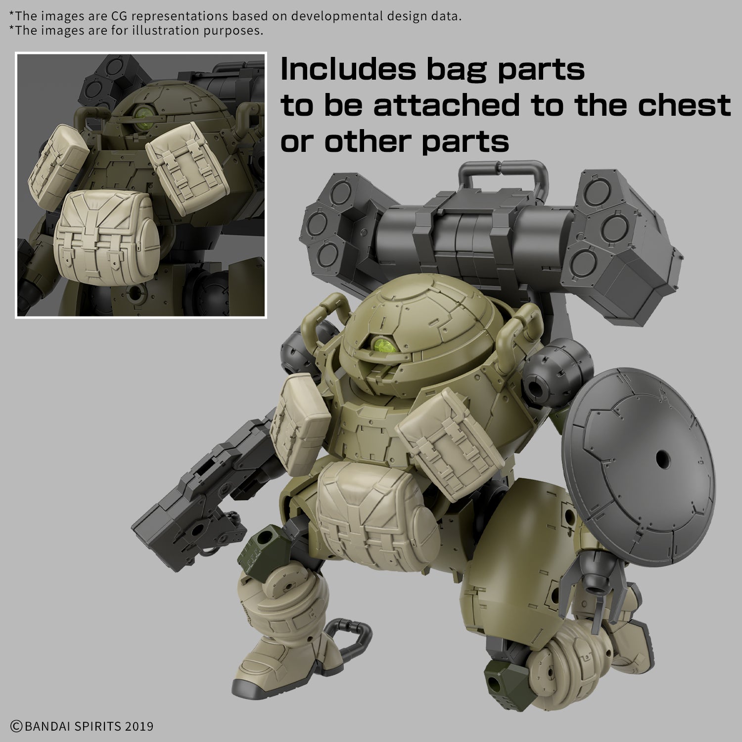 Bandai 30 Minutes Missions 30MM #XX 1/144 bEXM 6 Roundnova I Model Kit - Fast Assembly Sci-Fi Mecha Model for Collectors & Hobbyists - Perfect for Display, Customization & Tabletop Gaming