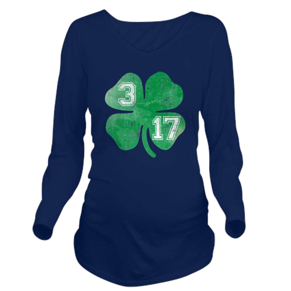 Shamrock317 Long Sleeve Maternity T-Shirt for Pregnant Women - Comfortable Cotton Stretch Tee for Expecting Moms - Perfect for Casual Wear, Pregnancy Photos & Baby Showers
