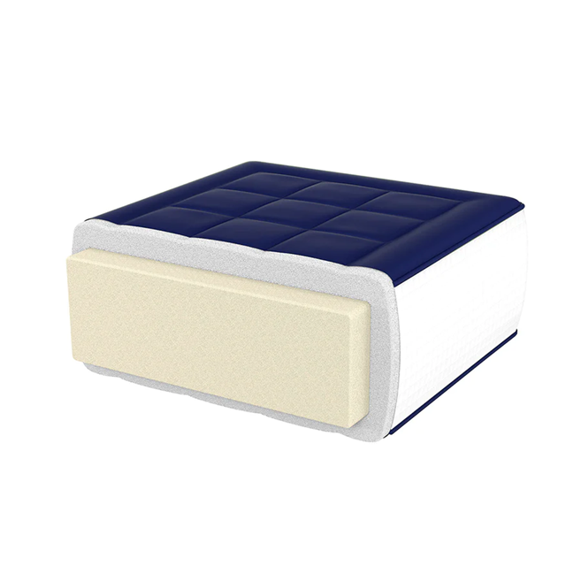 MAXYOYO Japanese Floor Futon Mattress - Thick Padded & Portable Navy Blue Floor Bed for Guest Room, Dorm, Camping & Travel