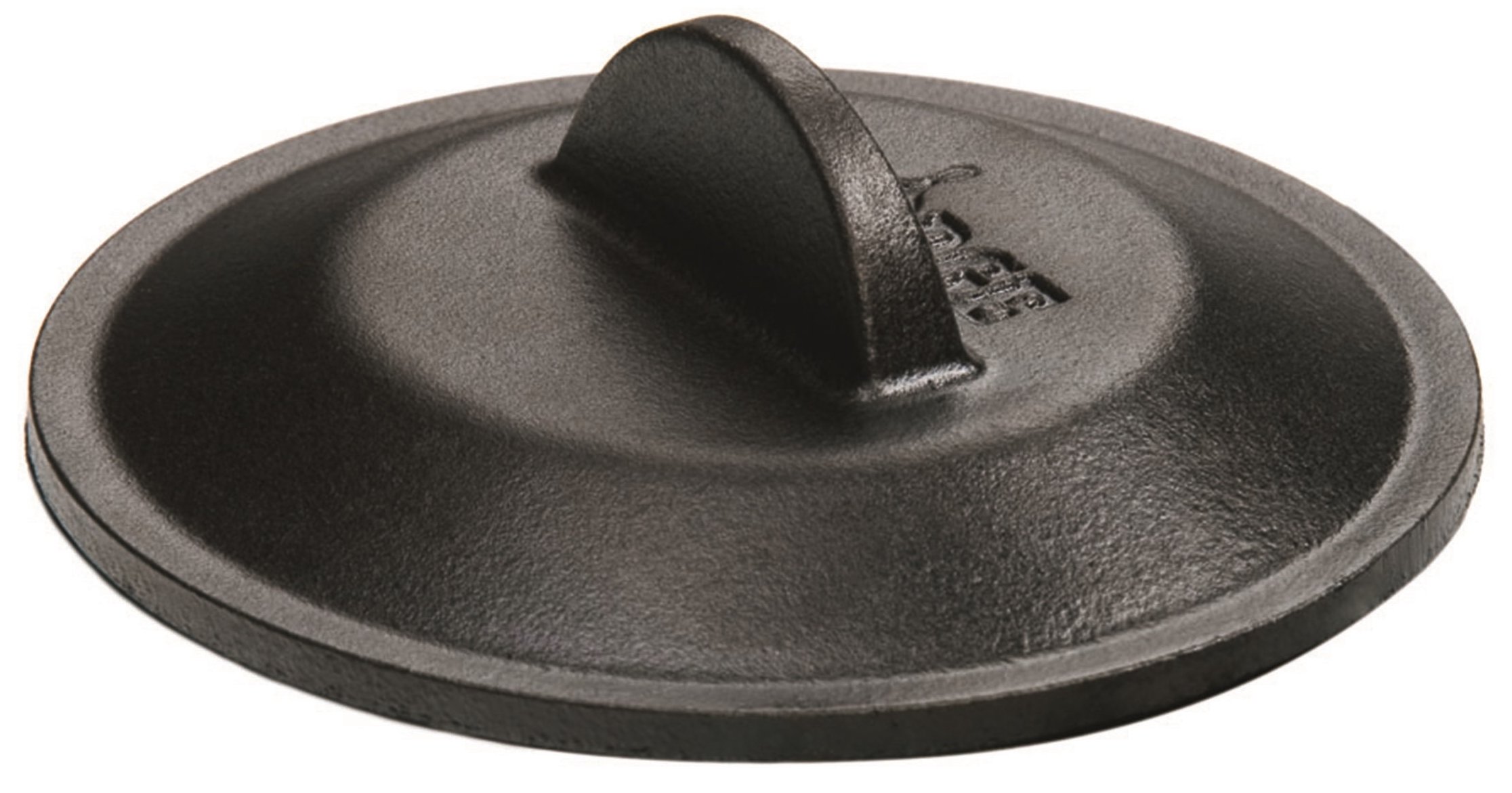 Lodge 5 Inch Cast Iron Cookware Cover - Black - Perfect for Skillets, Dutch Ovens & Griddles - Stove Top & Oven Safe