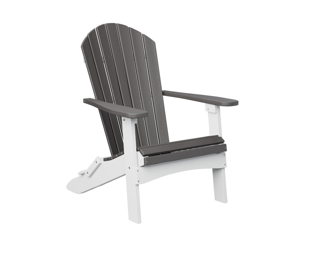 Berlin Gardens ComfoBack Folding Adirondack Chair - Outdoor Patio Furniture for Deck, Poolside & Garden Relaxation