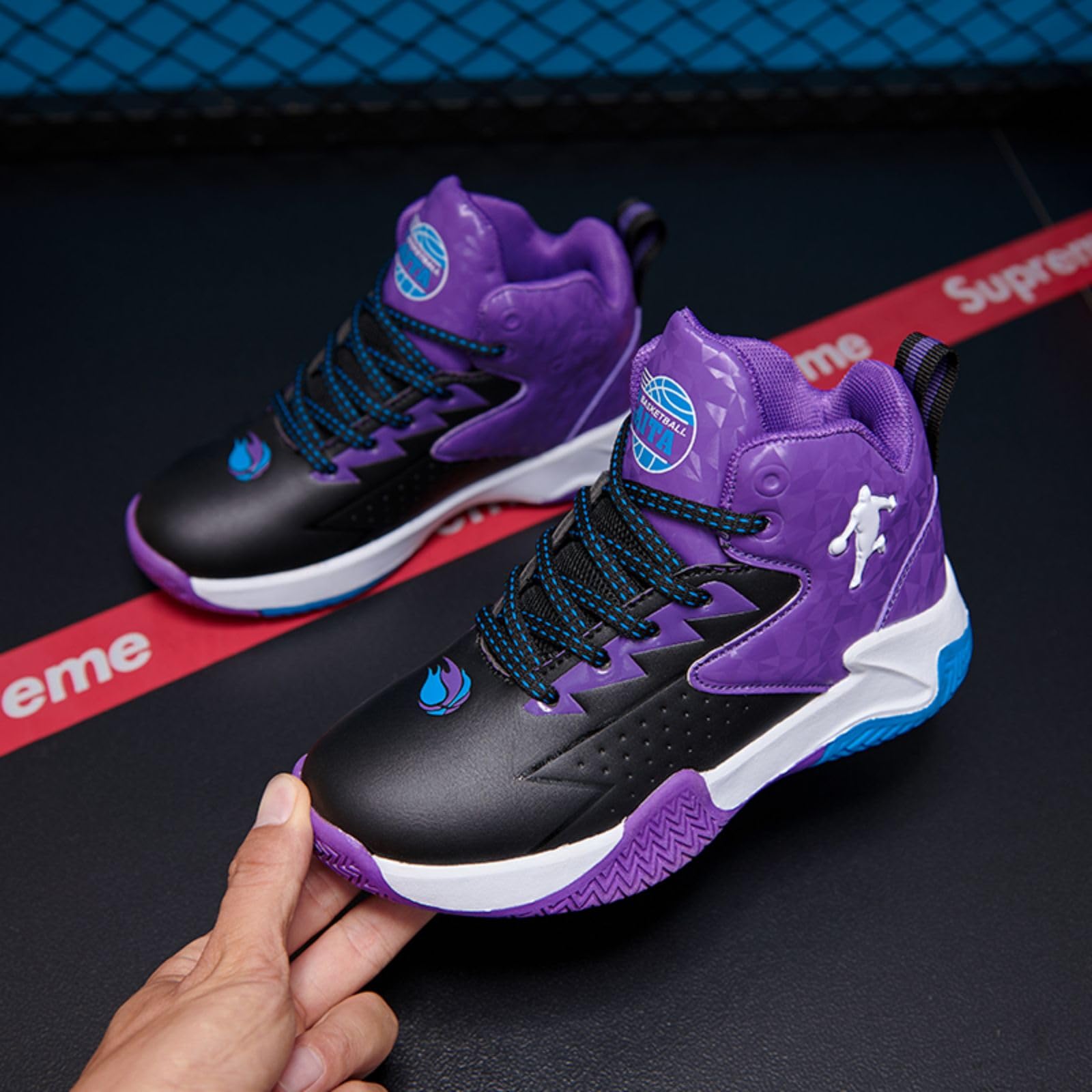 Non-Slip Basketball Shoes for Men & Women - High Traction Performance Sneakers for Indoor & Outdoor Courts - Ideal for Training, Games, and Casual Wear