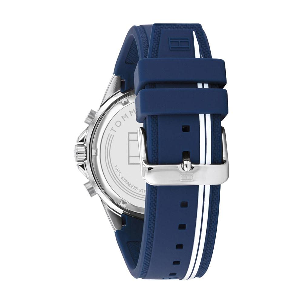 Tommy Hilfiger Men's Sport Watch - Quartz Multifunction Chronograph, Stainless Steel & Silicone Strap, Water Resistant - Perfect for Casual, Business & Outdoor Activities