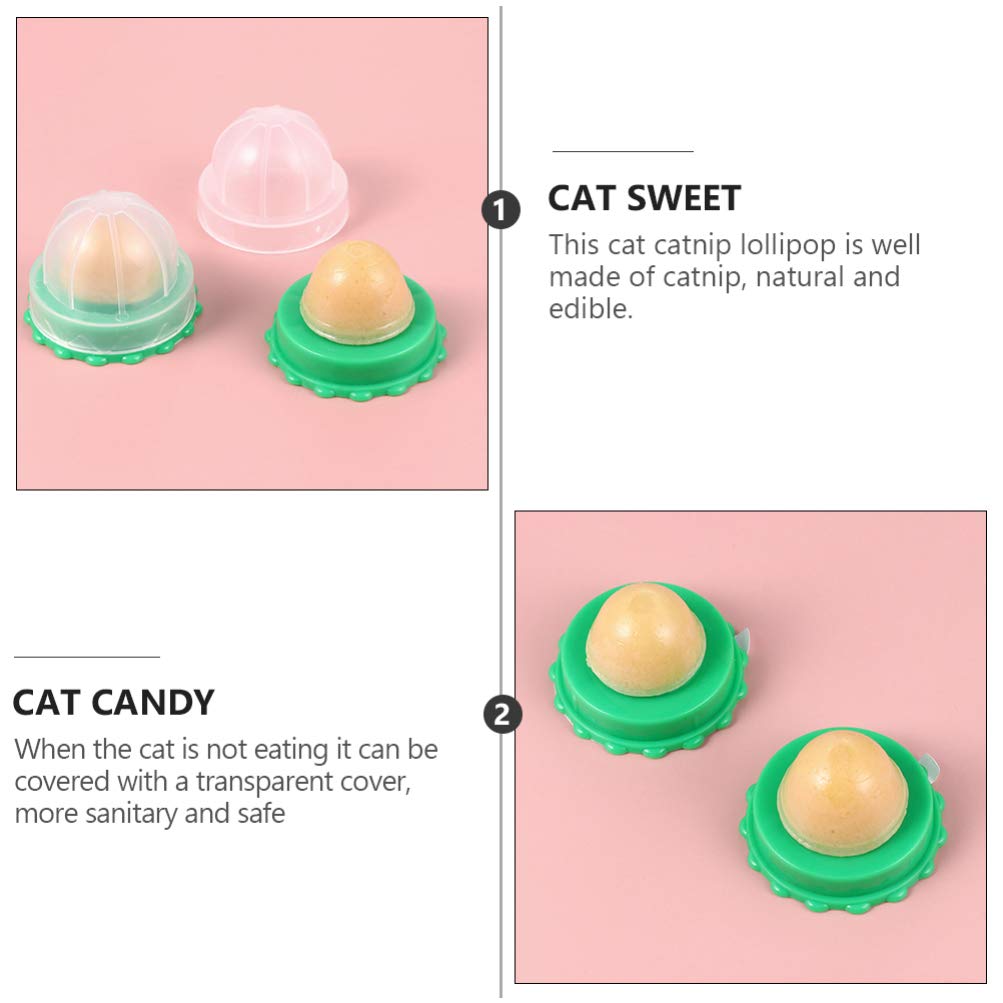 POPETPOP 8-Piece Catnip Balls for Indoor Cats - Wall-Sticking Catnip Toys with Edible Licking Snack (Random Flavor) - Perfect for Playtime, Training & Stress Relief
