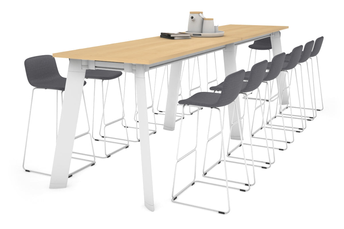 Switch Collaborative Counter High Table - 3200L x 800W - Modern Office Standing Desk for Coworking Spaces, Home Offices & Commercial Use
