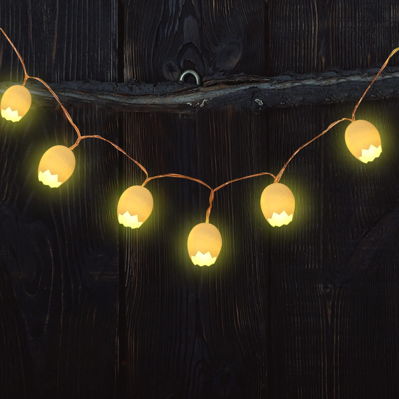Naladoo 10 LED Easter Egg String Lights 5.9FT - Easter Party Home Decor