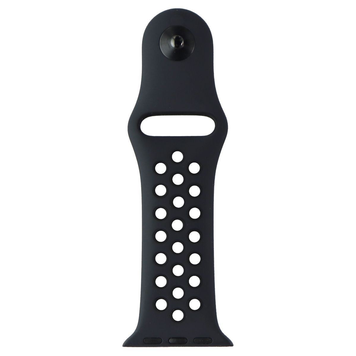 Apple Watch 45mm Nike Sport Band Replacement - Compatible with 42mm/44mm/45mm Models - Anthracite/Black - Perfect for Running, Gym & Active Lifestyle